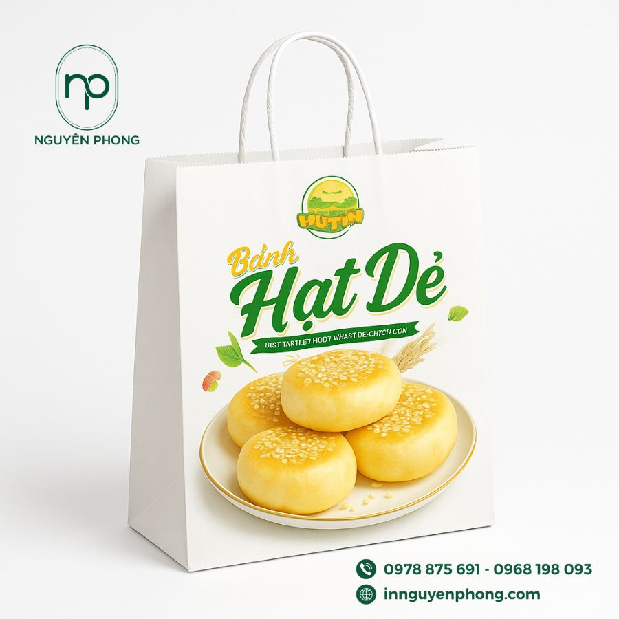 In Túi Giấy Đựng Bánh Hạt Dẻ